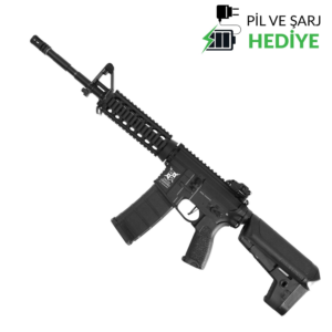 Delta Armory M4 AR15 RIS Charlie PiL ŞARJ SET Airsoft Tüfek Siyah DA-C03