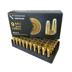 9x19 mm (Luger) Komando Defense FMJ-115 Grn Çelik Kovan Tabanca Fişeği