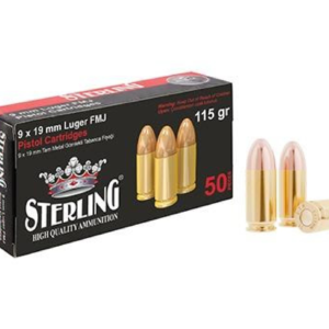 9x19mm Sterling LUGER (FMJ-124GRN) Tabanca Fişeği 1014